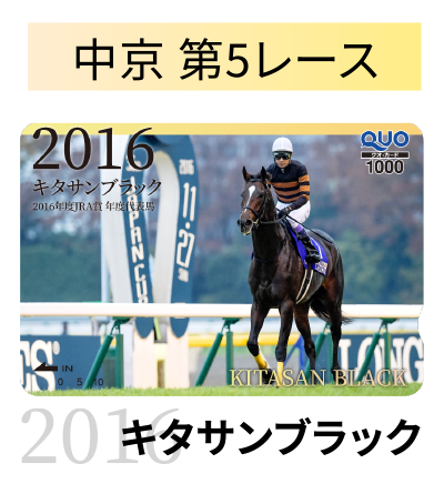 中京 第5レース 2016 キタサンブラック