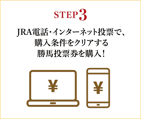 STEP3 JRA�d�b�E�C���^�[�l�b�g���[�ŁA
�w���������N���A����
���n���[�����w���I