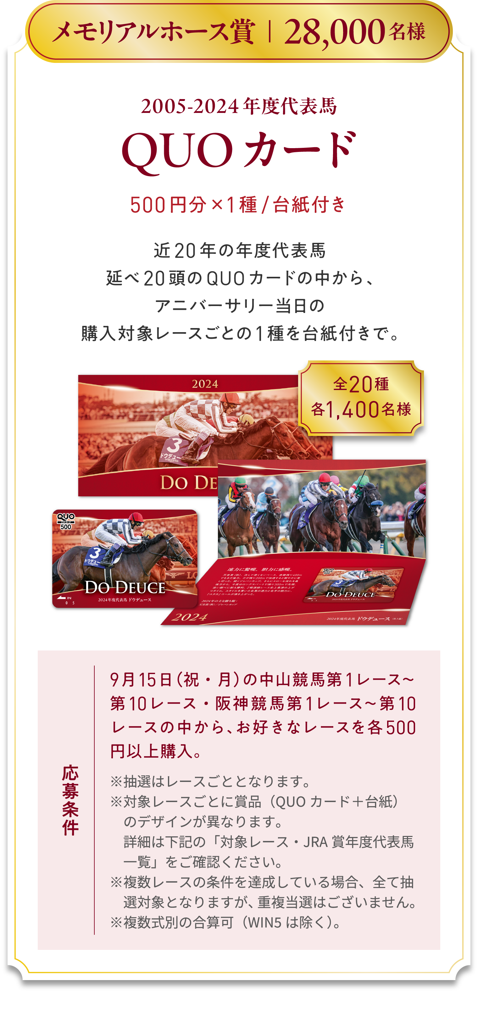 JRA応募抽選限定品 JRA70周年記念キャンペーン第3弾|JRA