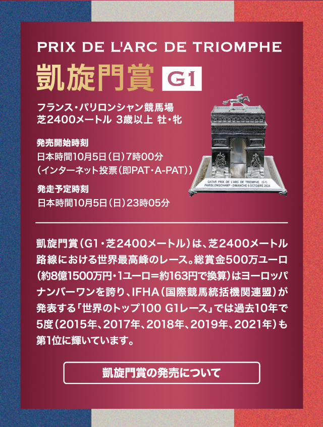 凱旋門賞キャンペーン | JRA 凱旋門賞キャンペーン | JRA