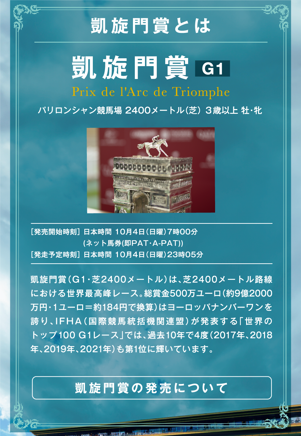 凱旋門賞キャンペーン | JRA