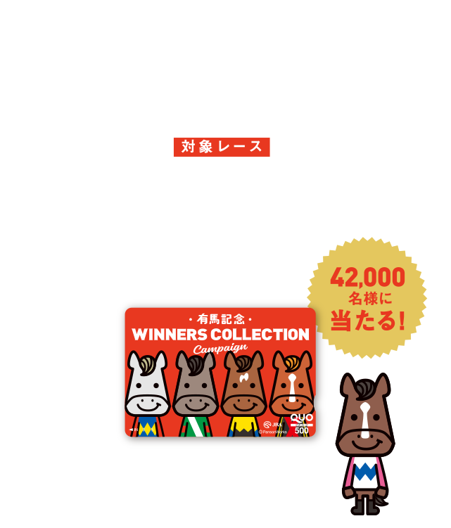 A賞 WINNERSデザインQUOカード（500円分）