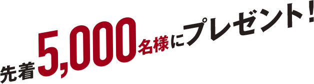 �撅5,000���l�Ƀv���[���g�I