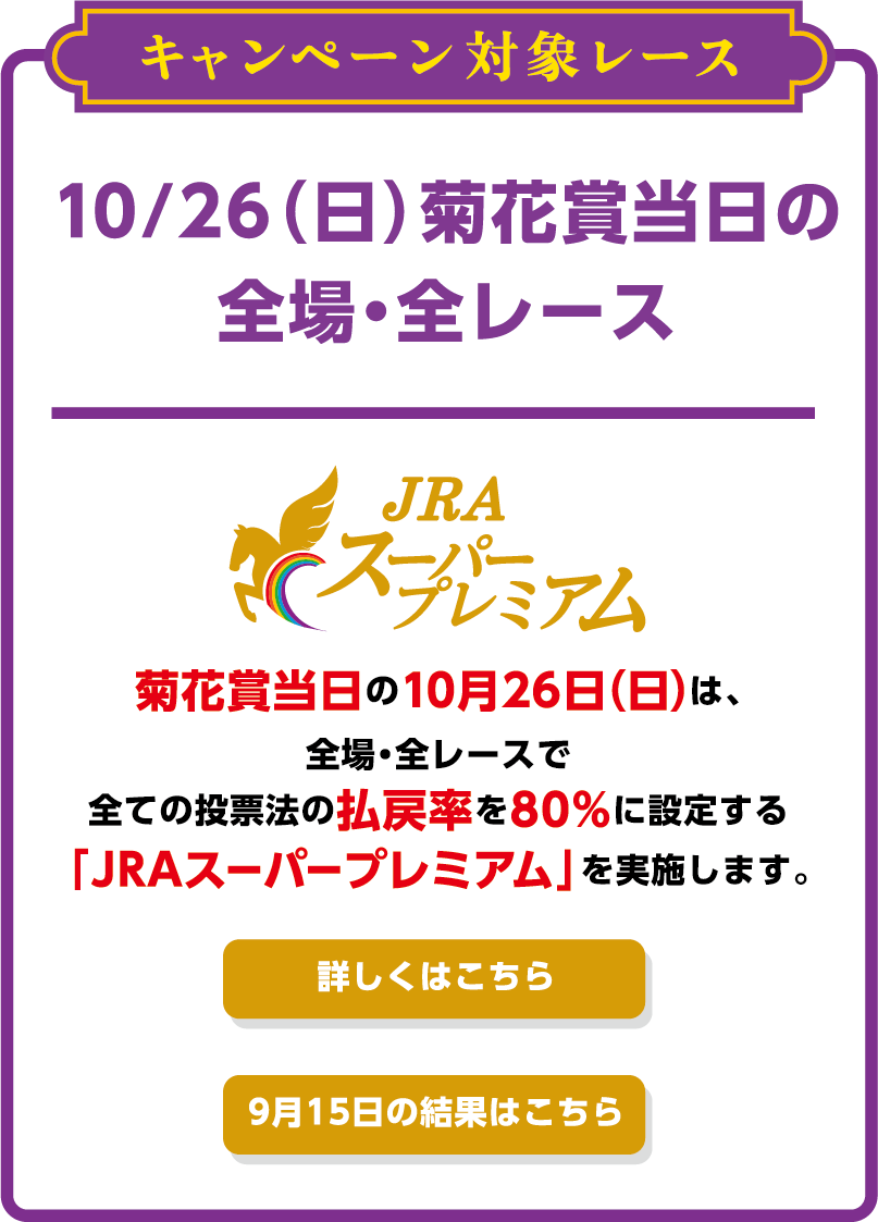 菊花賞キャンペーン| JRA