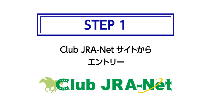 【STEP1】Club JRA-Netサイトからエントリー